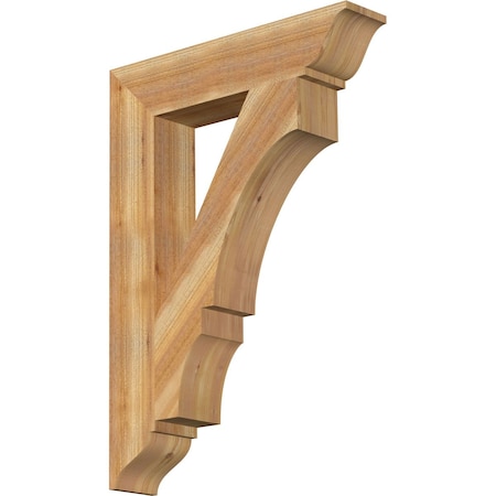 Ekena Millwork Balboa Traditional Rough Sawn Bracket, Western Red Cedar, 6"W x 30"D x 42"H BKT06X30X42BOA01RWR